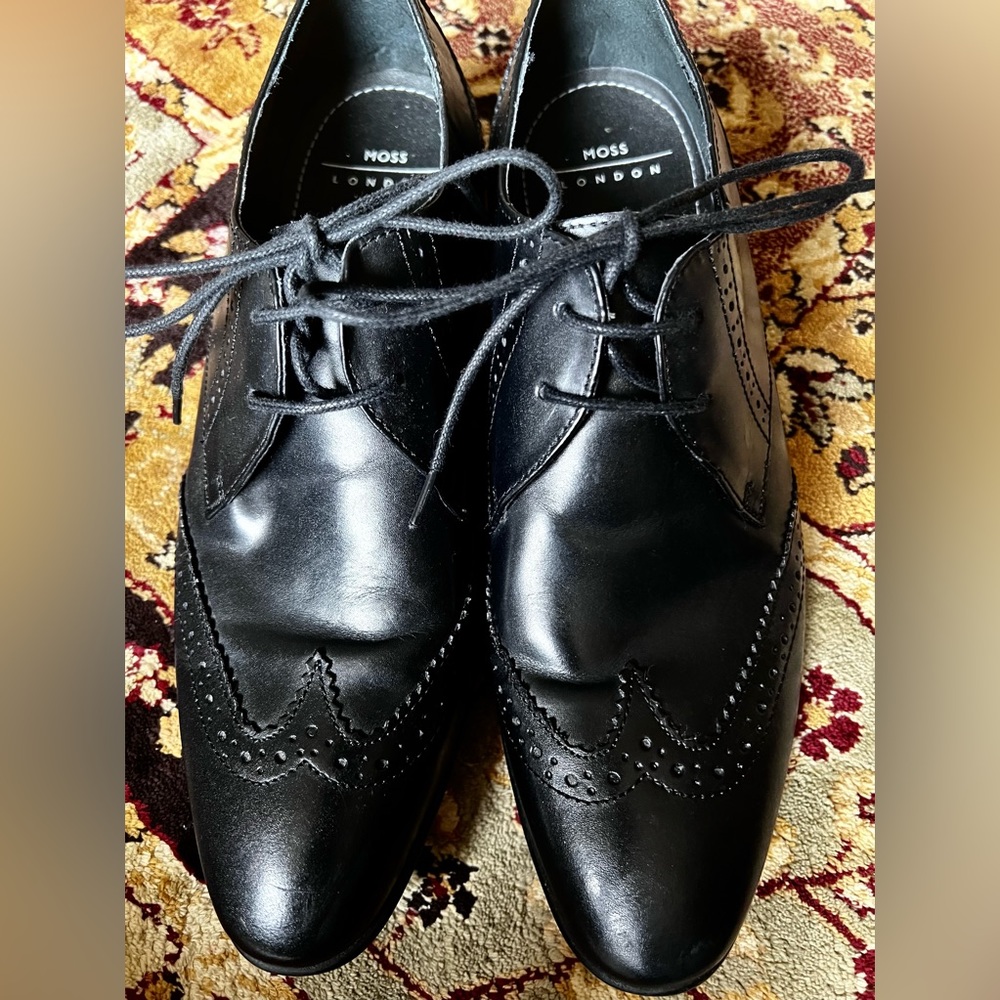 🇬🇧 MOSS LONDON Formal Black Men’s Shoes